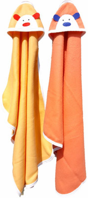 

BRANDONN Embroidered  Hooded Baby Blanket(Polyester, Multicolor