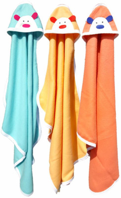 

BRANDONN Embroidered  Hooded Baby Blanket(Polyester, Multicolor