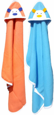 

BRANDONN Embroidered  Hooded Baby Blanket(Polyester, Multicolor