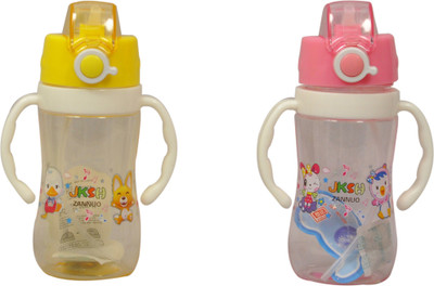 

mega star Straw 350 ml Sipper(Pack of 2, Multicolor)