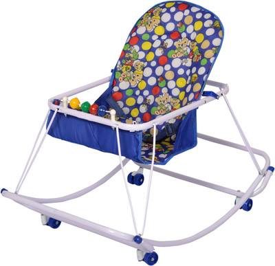 

Jubilant Lifestyle Multipurpose 3 in one Foldable Compact Baby Stroller, Baby Rocker With Swing Jhula (Blue) Non-electric Bouncer(Blue)