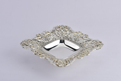 

MeLANgE FB1034 Silver Plated Bowl(Silver, Pack of 1)