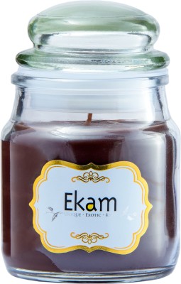 

Ekam 3oz ww jar- Mahogany Candle(Brown, Pack of 1)