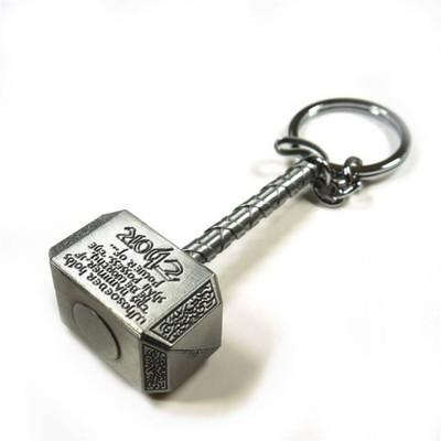 NeoTask marvel thor hammer silver keychain Key Chain