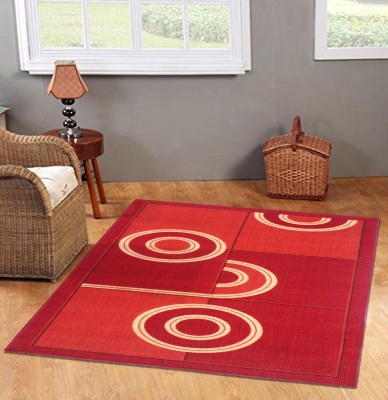 Status Red Nylon Carpet(121 cm  X 182 cm) at flipkart