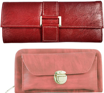 

Lady bar Casual Red, Pink Clutch, Pink;red