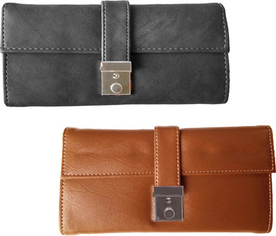 

Lady bar Casual Grey, Tan Clutch