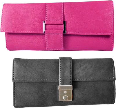 

Lady bar Casual Pink, Grey Clutch, Grey;pink