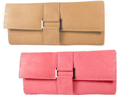 

Lady bar Casual Tan, Pink Clutch, Pink;tan