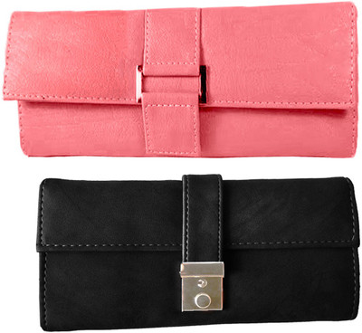 

Lady bar Casual Pink, Black Clutch, Black;pink