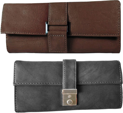 

Lady bar Casual Brown, Grey Clutch