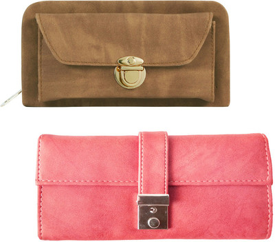 

Lady bar Casual Brown, Pink Clutch