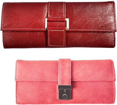 

Lady bar Casual Red, Pink Clutch, Pink;red