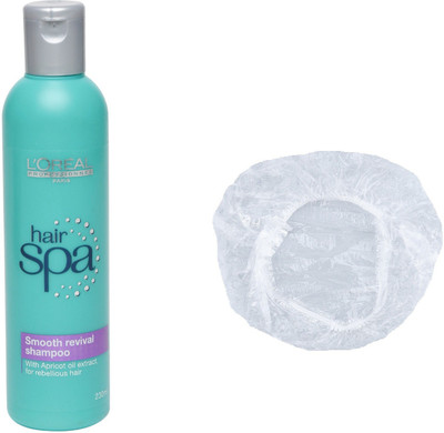 

L'Oreal Paris Hair Spa Set of 2 (Smooth Revivial Shampoo+Shower Cap)(Set of 2)
