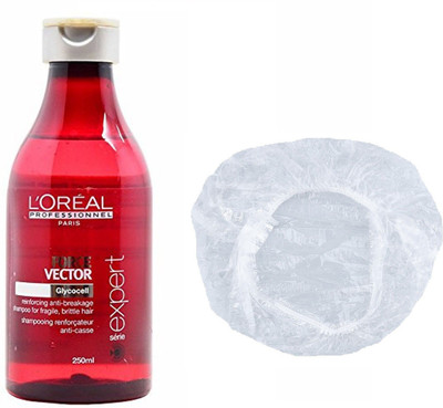 

L'Oreal Paris Set of 2 (Force Vector Anti-Breakage Shampoo+Shower Cap)(Set of 2)