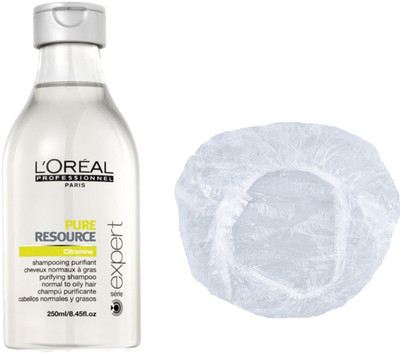 

L'Oreal Paris Set of 2 (Pure Resource Purifying Shampoo+Shower Cap)(Set of 2)
