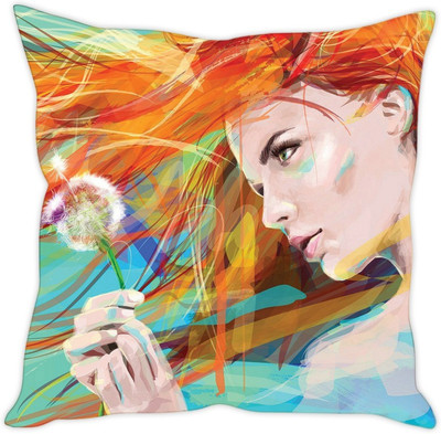 

Sleep Nature's Abstract Cushions Cover(30.63 cm*30.63 cm, Multicolor)