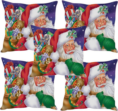 

Sleep Nature's Printed Cushions Cover(Pack of 5, 30.63 cm*30.63 cm, Multicolor)