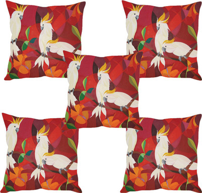 

Sleep Nature's Abstract Cushions Cover(Pack of 5, 40.63 cm*40.63 cm, Multicolor)