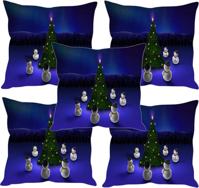 

Sleep Nature's Printed Cushions Cover(Pack of 5, 30.63 cm*30.63 cm, Multicolor)