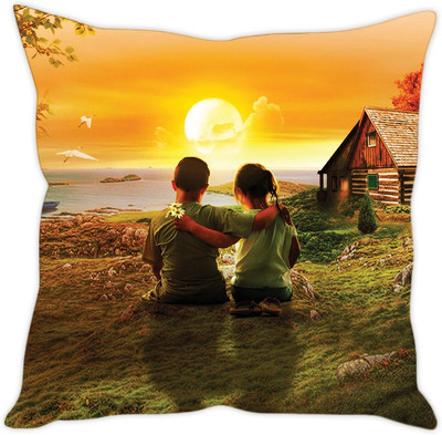 

Sleep Nature's Abstract Cushions Cover(30.63 cm*30.63 cm, Multicolor)