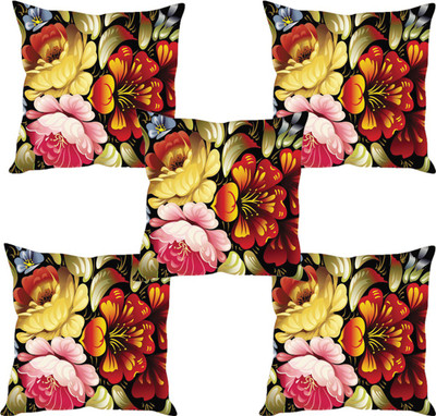 

Sleep Nature's Abstract Cushions Cover(Pack of 5, 40.63 cm*40.63 cm, Multicolor)