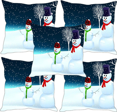 

Sleep Nature's Printed Cushions Cover(Pack of 5, 30.63 cm*30.63 cm, Multicolor)