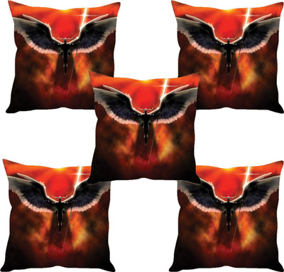 

Sleep Nature's Abstract Cushions Cover(Pack of 5, 40.63 cm*40.63 cm, Multicolor)