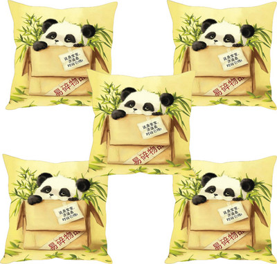 

Sleep Nature's Abstract Cushions Cover(Pack of 5, 30.63 cm*30.63 cm, Multicolor)