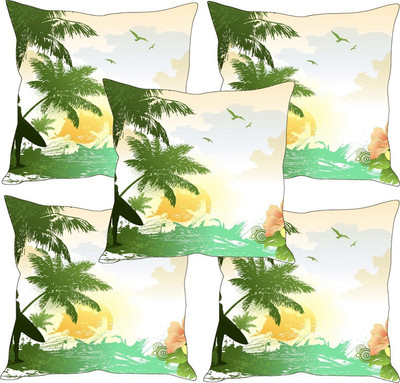 

Sleep Nature's Printed Cushions Cover(Pack of 5, 40.63 cm*40.63 cm, Multicolor)