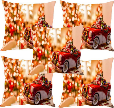 

Sleep Nature's Printed Cushions Cover(Pack of 5, 30.63 cm*30.63 cm, Multicolor)