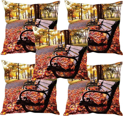 

Sleep Nature's Printed Cushions Cover(Pack of 5, 40.63 cm*40.63 cm, Multicolor)