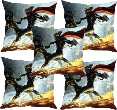 

Sleep Nature's Printed Cushions Cover(Pack of 5, 30.63 cm*30.63 cm, Multicolor)