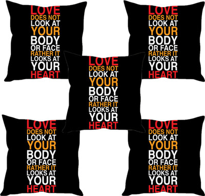 

Sleep Nature's Abstract Cushions Cover(Pack of 5, 40.63 cm*40.63 cm, Multicolor)