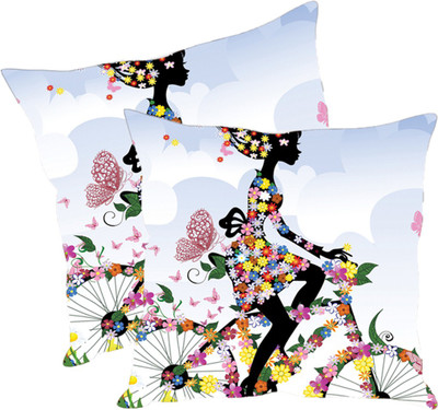 

Sleep Nature's Printed Cushions Cover(Pack of 2, 40.63 cm*40.63 cm, Multicolor)