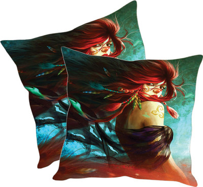 

Sleep Nature's Printed Cushions Cover(Pack of 2, 40.63 cm*40.63 cm, Multicolor)