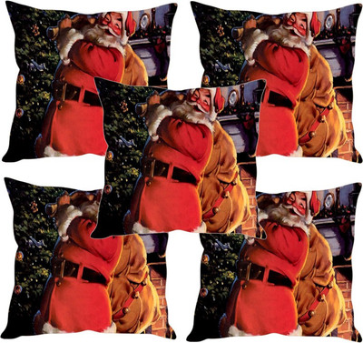 

Sleep Nature's Printed Cushions Cover(Pack of 5, 30.63 cm*30.63 cm, Multicolor)