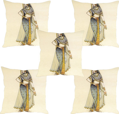 

Sleep Nature's Abstract Cushions Cover(Pack of 5, 40.63 cm*40.63 cm, Multicolor)
