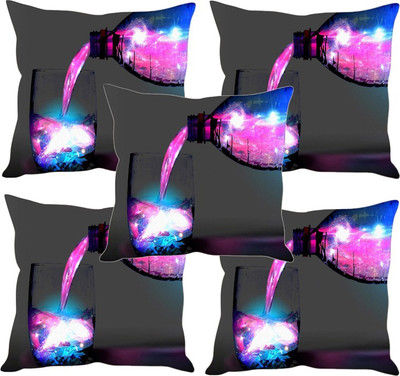 

Sleep Nature's Printed Cushions Cover(Pack of 5, 30.63 cm*30.63 cm, Multicolor)