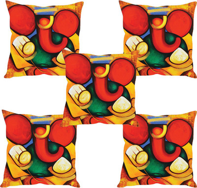 

Sleep Nature's Abstract Cushions Cover(Pack of 5, 40.63 cm*40.63 cm, Multicolor)