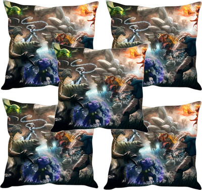 

Sleep Nature's Printed Cushions Cover(Pack of 5, 30.63 cm*30.63 cm, Multicolor)