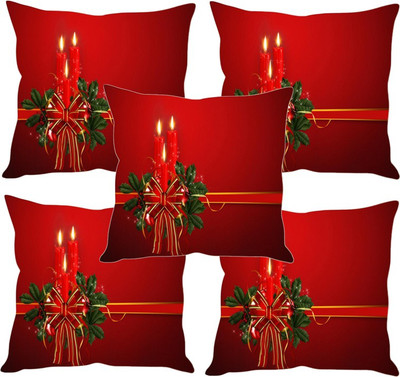

Sleep Nature's Printed Cushions Cover(Pack of 5, 30.63 cm*30.63 cm, Multicolor)