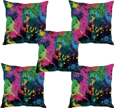 

Sleep Nature's Abstract Cushions Cover(Pack of 5, 40.63 cm*40.63 cm, Multicolor)