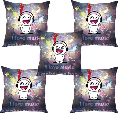 

Sleep Nature's Abstract Cushions Cover(Pack of 5, 40.63 cm*40.63 cm, Multicolor)