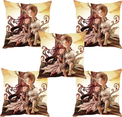 

Sleep Nature's Abstract Cushions Cover(Pack of 5, 40.63 cm*40.63 cm, Multicolor)