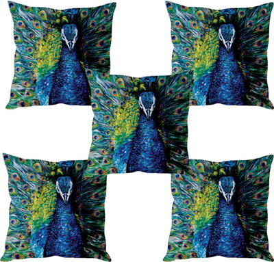 

Sleep Nature's Abstract Cushions Cover(Pack of 5, 40.63 cm*40.63 cm, Multicolor)
