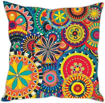 

Sleep Nature's Abstract Cushions Cover(30.63 cm*30.63 cm, Multicolor)