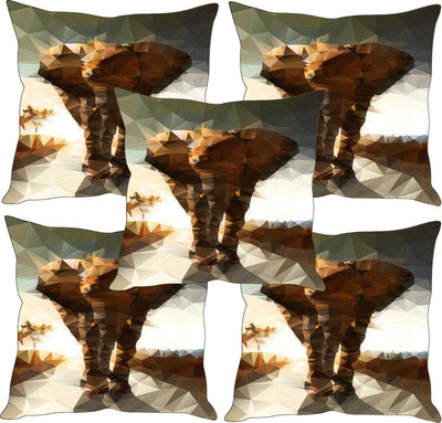 

Sleep Nature's Printed Cushions Cover(Pack of 5, 30.63 cm*30.63 cm, Multicolor)
