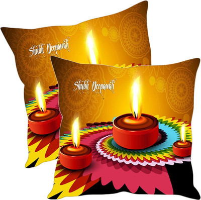 

Sleep Nature's Printed Cushions Cover(Pack of 2, 40.63 cm*40.63 cm, Multicolor)