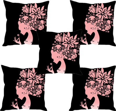 

Sleep Nature's Abstract Cushions Cover(Pack of 5, 30.63 cm*30.63 cm, Multicolor)